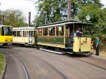 Blick auf die Beiwagen des T24 in der Schleife Mahlsdorf, Berlin 9.