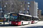 (285'057) - TPF Fribourg - Nr. 1041/VS 603'527 - Mercedes am 24. Februar 2026 beim Bahnhof Martigny (Einsatz TMR)
