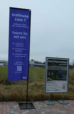 (283'174) - Werbung zur Er�ffnung der Linie 7 am 14.