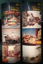 (145'023) - Plakats�ulen vom STI 1952 - 1982 Trolleybus am 15.