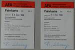 (232'954) - Pers�nliche AFA-Fahrkarten am 14.