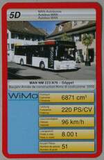 (259'437) - Quartett-Spielkarte mit WiMo MAN/G�ppel NM 223/A76 am 18.