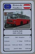 (269'569) - Quartett-Spielkarte mit Gr�f & Stift OSU-155/46 von 1969 am 1.