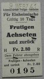 (281'573) - AFA-Einzelbillet vom 9.