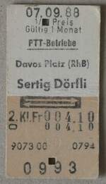(282'498) - Ptt-Einzelbillet vom 7.