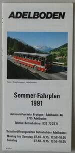 (287'080) - AFA-Sommerfahrplan 1991 am 17. Mai 2026 in Thun