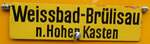 (274'538) - Routentafel - Weissbad-Br�lisau n.Hoher Kasten - am 3.