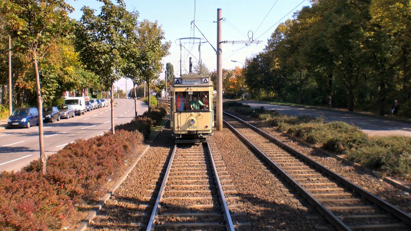 Tw 5984 unterwegs nach Falkenberg, Themenfahrt Sommer 2008